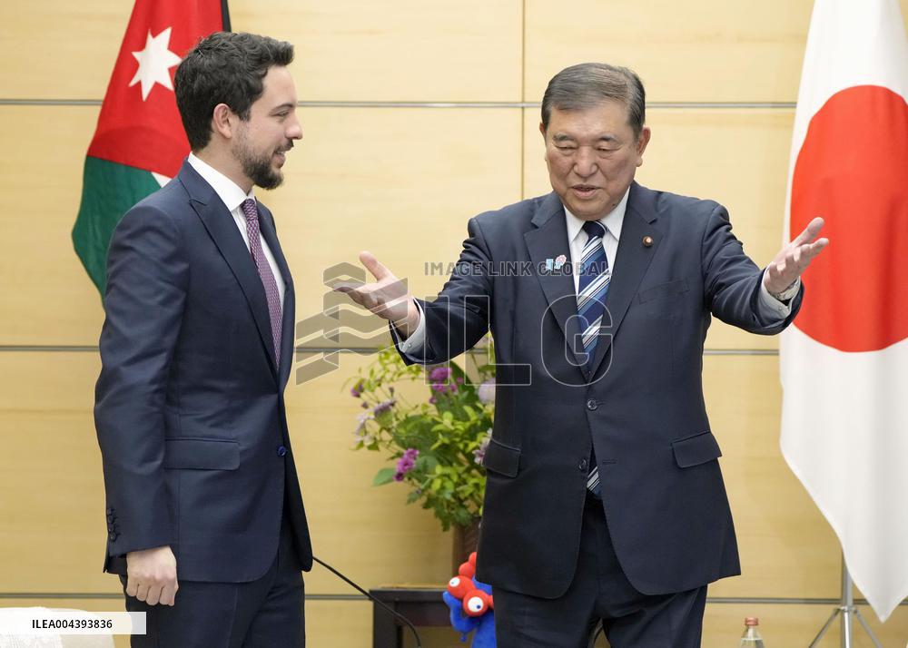 Jordan's crown prince in Japan