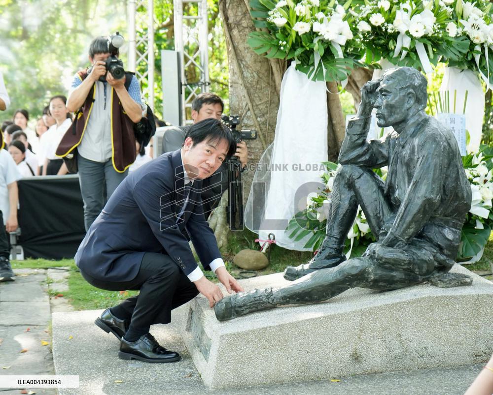Ceremony in Taiwan in memory of Japanese engineer