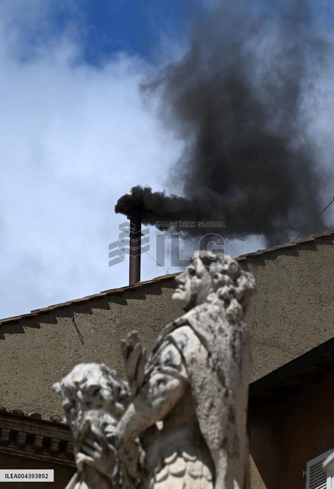 Conclave Day 2 - Black Smoke - Vatican