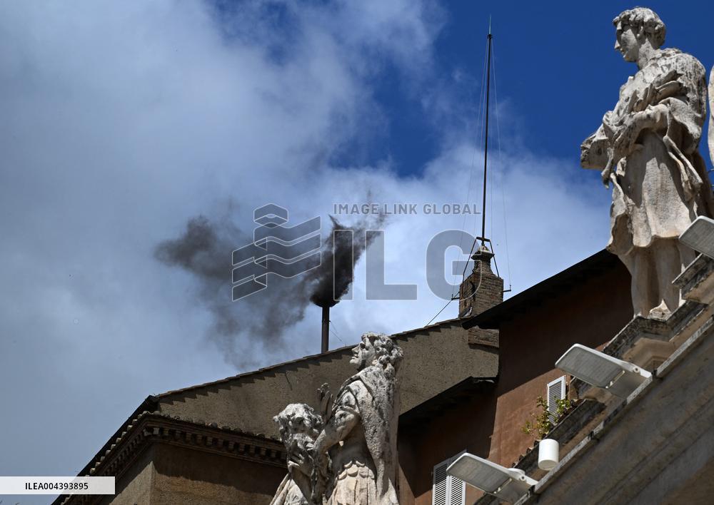 Conclave Day 2 - Black Smoke - Vatican