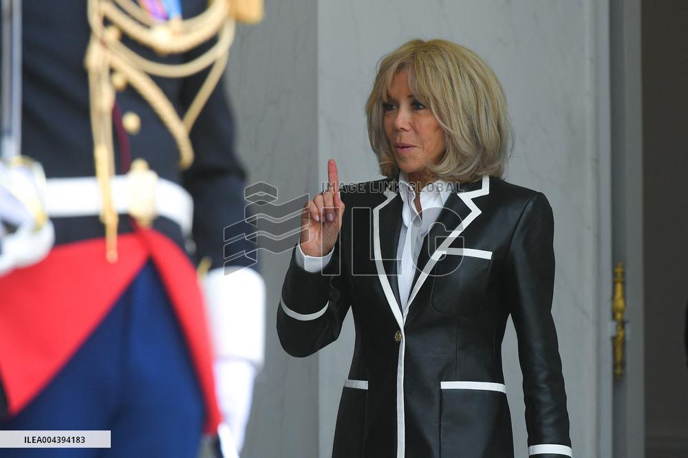 President Macron Hosts Ecuadorian President Daniel Noboa - Paris