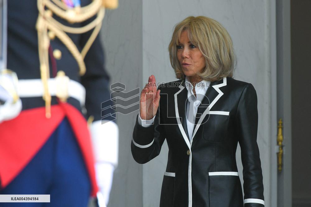 President Macron Hosts Ecuadorian President Daniel Noboa - Paris