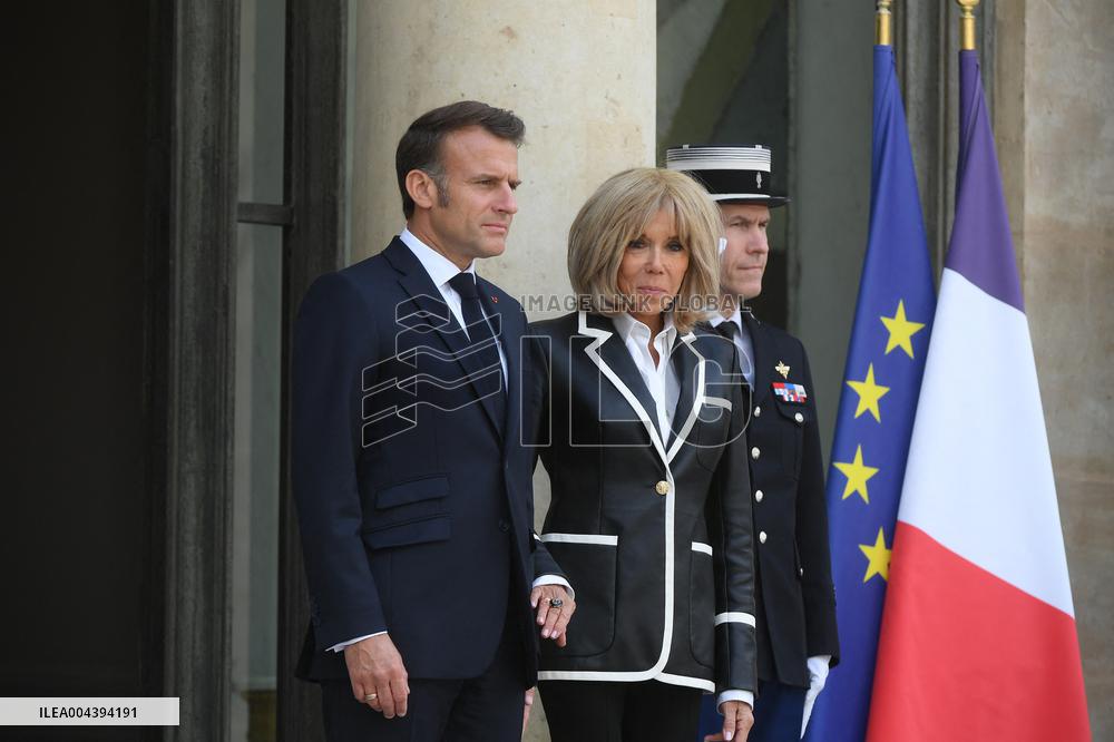 President Macron Hosts Ecuadorian President Daniel Noboa - Paris