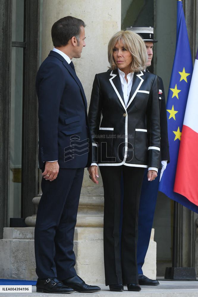 President Macron Hosts Ecuadorian President Daniel Noboa - Paris