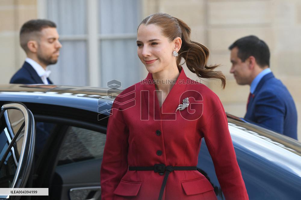 President Macron Hosts Ecuadorian President Daniel Noboa - Paris