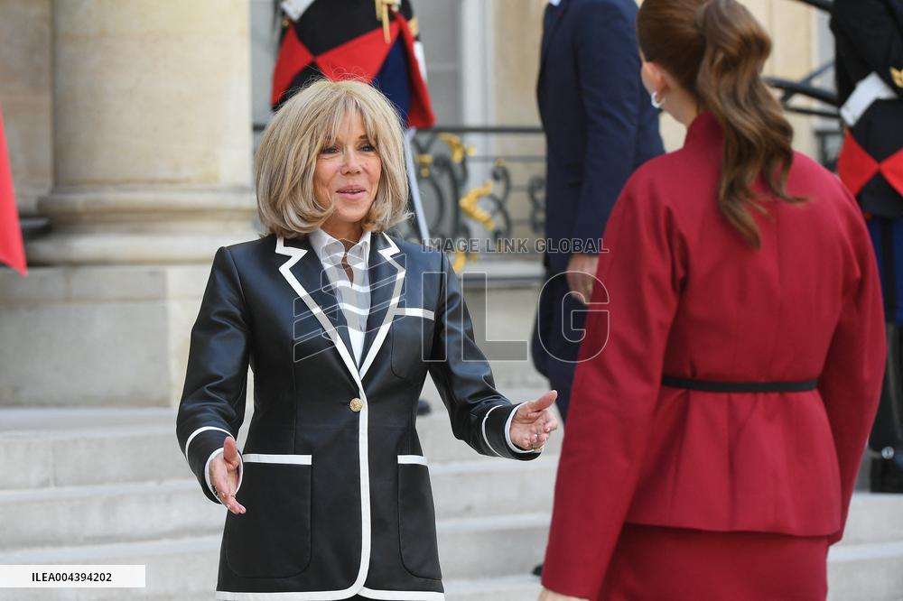 President Macron Hosts Ecuadorian President Daniel Noboa - Paris