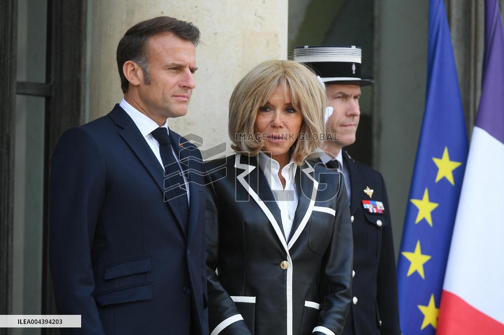 President Macron Hosts Ecuadorian President Daniel Noboa - Paris