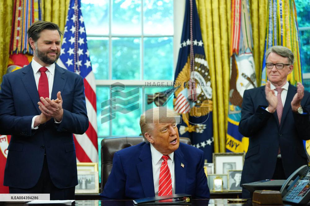 Trump Announce Trade agreement with the United Kingdom.