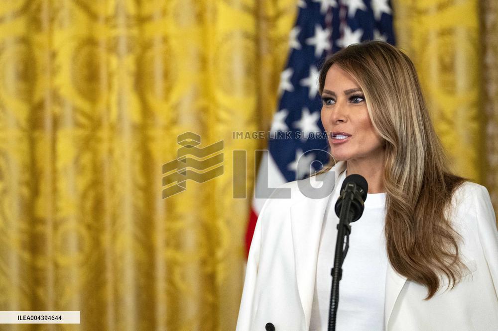 First Lady Melania Trump Hosts Military Mothers Event