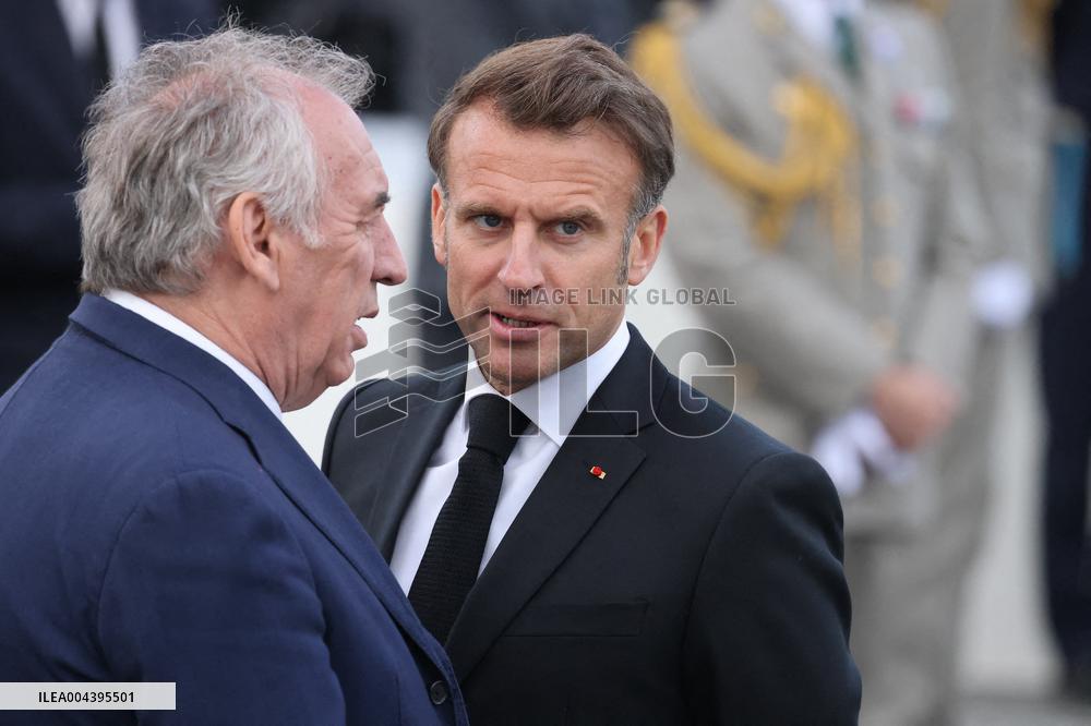 President Macron At Tomb Of The Unknown Soldier Ceremony - Paris