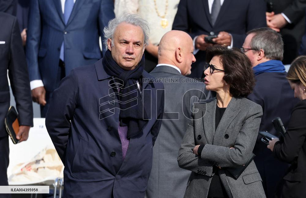 President Macron At Tomb Of The Unknown Soldier Ceremony - Paris