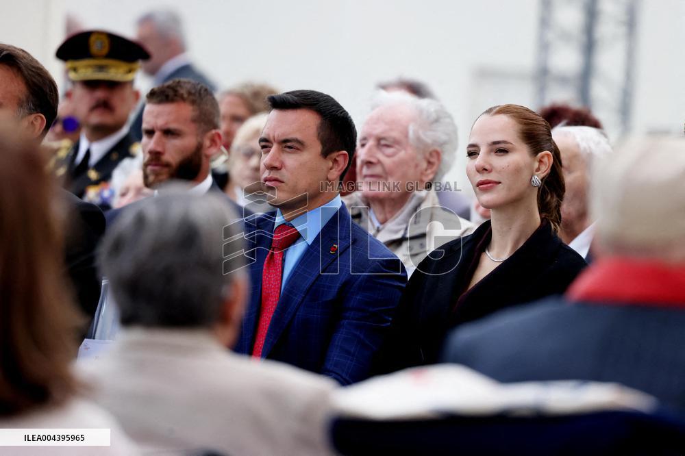 President Macron At Tomb Of The Unknown Soldier Ceremony - Paris
