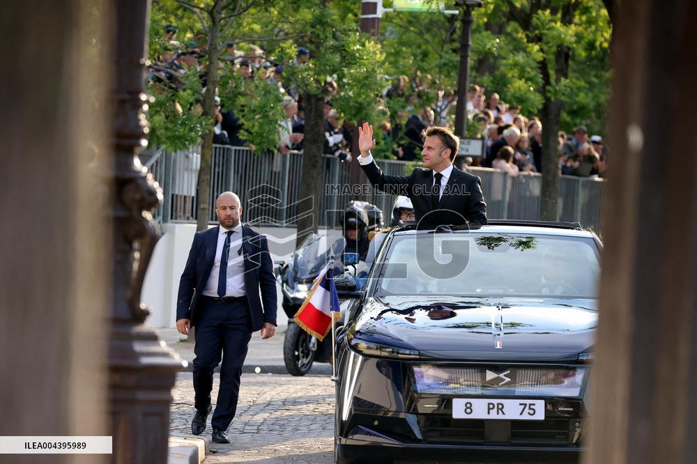 President Macron At Tomb Of The Unknown Soldier Ceremony - Paris