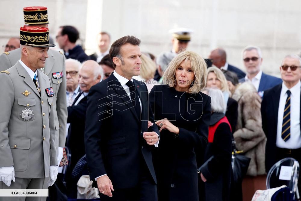 President Macron At Tomb Of The Unknown Soldier Ceremony - Paris