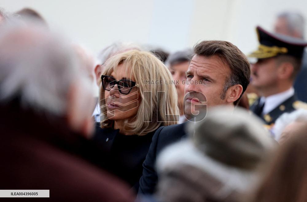 President Macron At Tomb Of The Unknown Soldier Ceremony - Paris