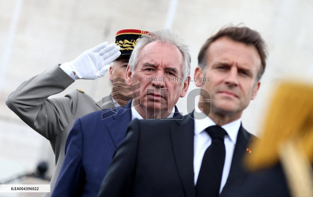 President Macron At Tomb Of The Unknown Soldier Ceremony - Paris
