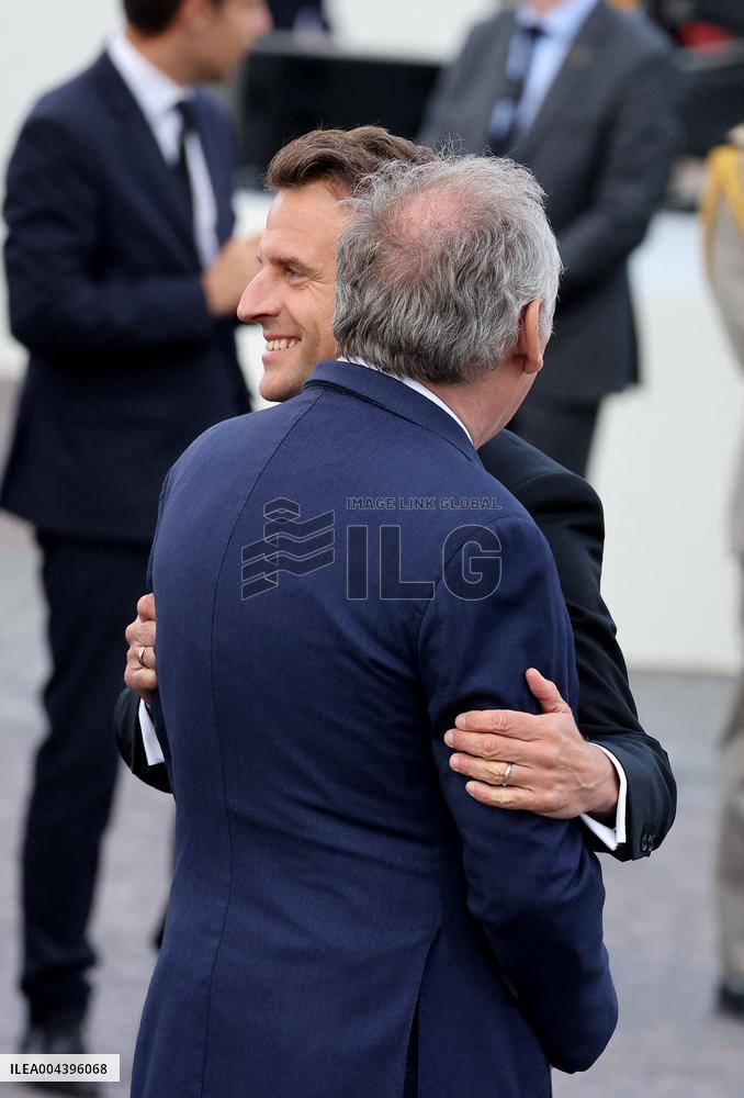 President Macron At Tomb Of The Unknown Soldier Ceremony - Paris