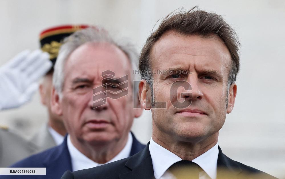President Macron At Tomb Of The Unknown Soldier Ceremony - Paris