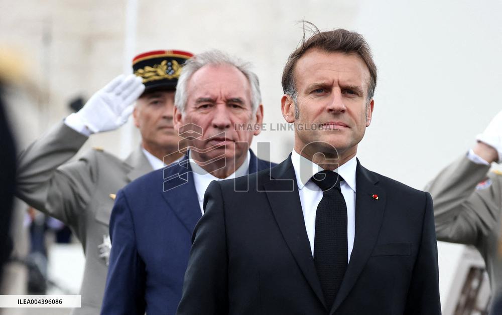 President Macron At Tomb Of The Unknown Soldier Ceremony - Paris