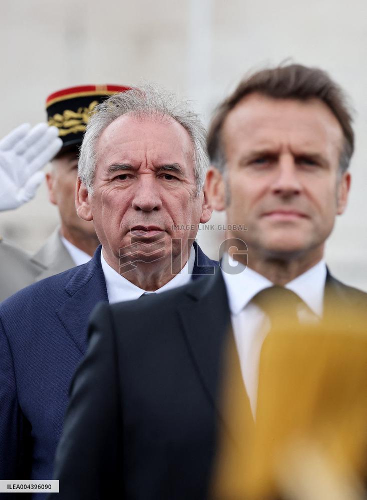 President Macron At Tomb Of The Unknown Soldier Ceremony - Paris