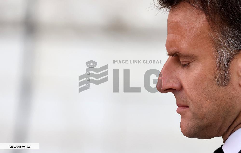 President Macron At Tomb Of The Unknown Soldier Ceremony - Paris