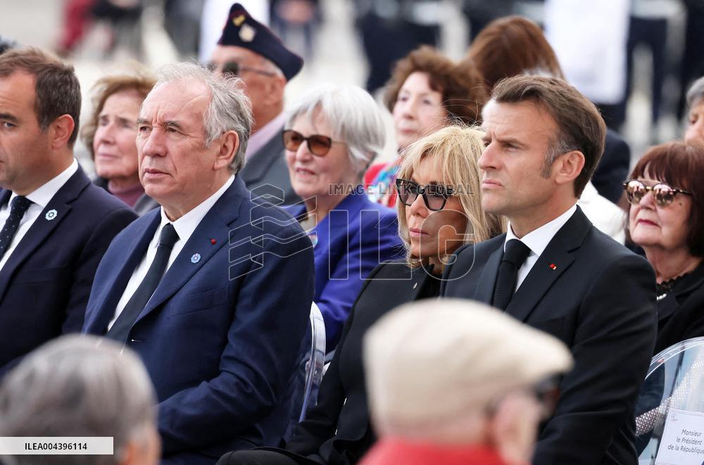 President Macron At Tomb Of The Unknown Soldier Ceremony - Paris