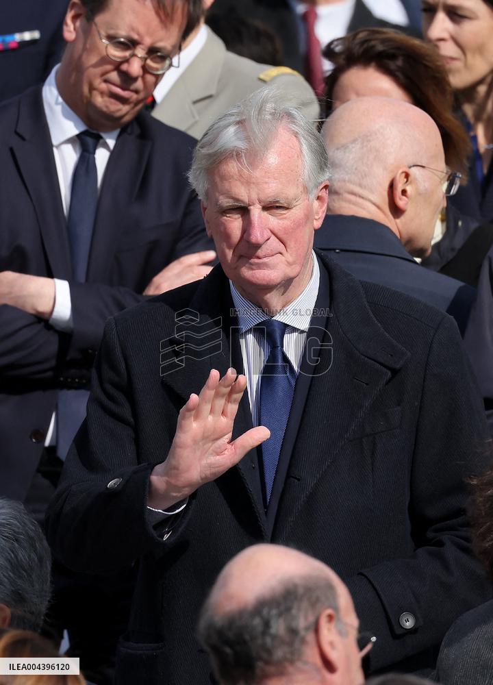President Macron At Tomb Of The Unknown Soldier Ceremony - Paris