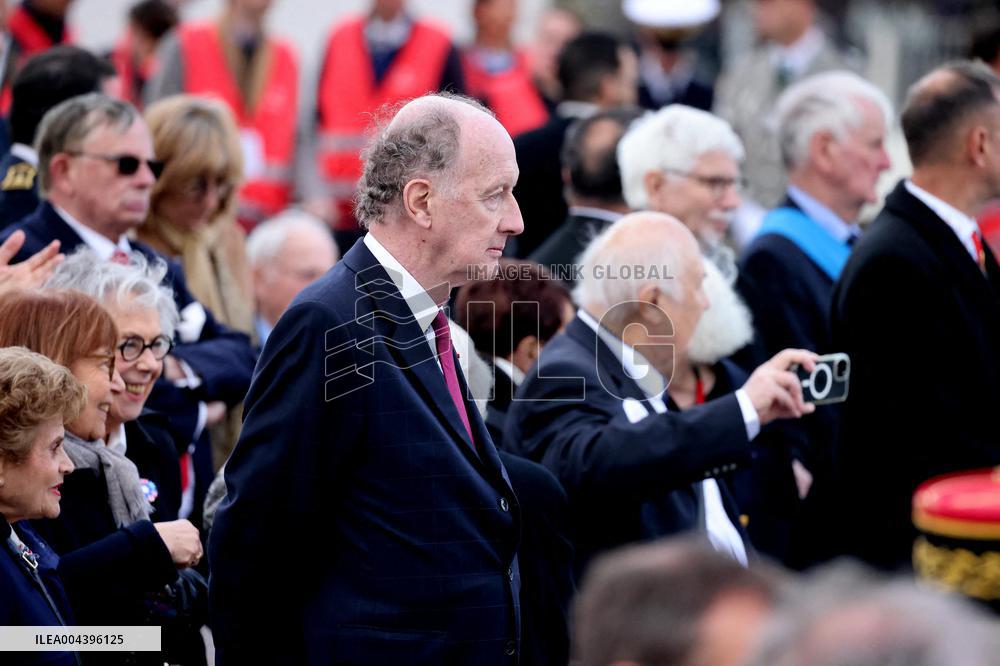President Macron At Tomb Of The Unknown Soldier Ceremony - Paris
