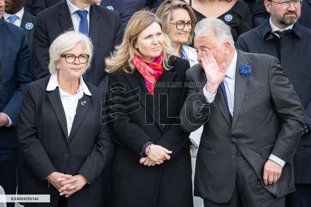 President Macron At Tomb Of The Unknown Soldier Ceremony - Paris
