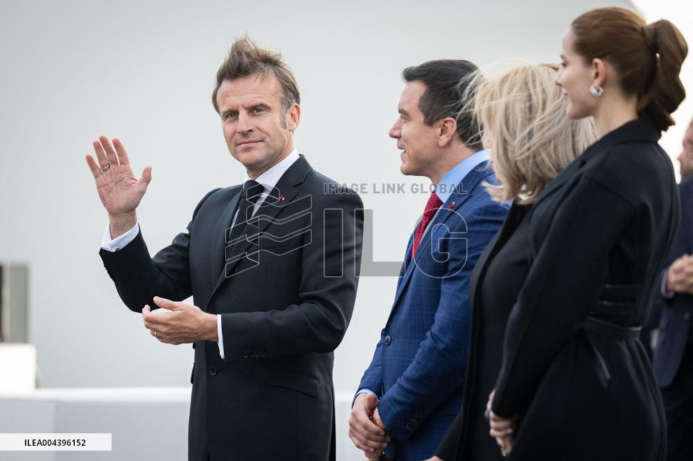 President Macron At Tomb Of The Unknown Soldier Ceremony - Paris