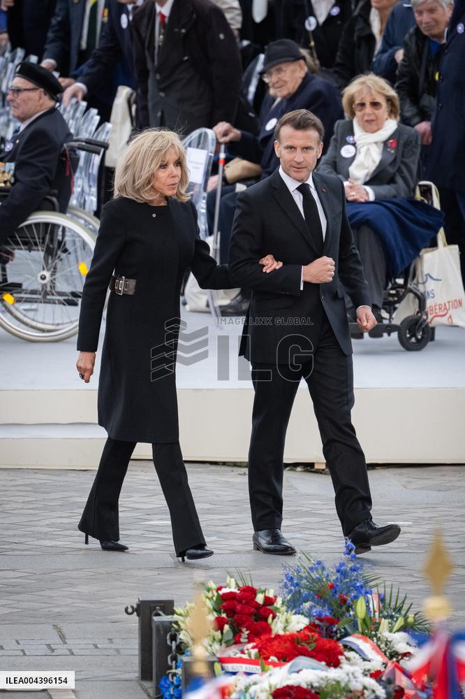 President Macron At Tomb Of The Unknown Soldier Ceremony - Paris