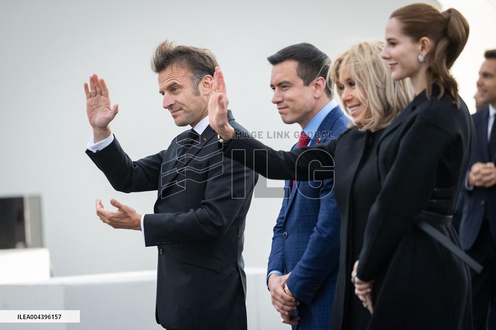 President Macron At Tomb Of The Unknown Soldier Ceremony - Paris