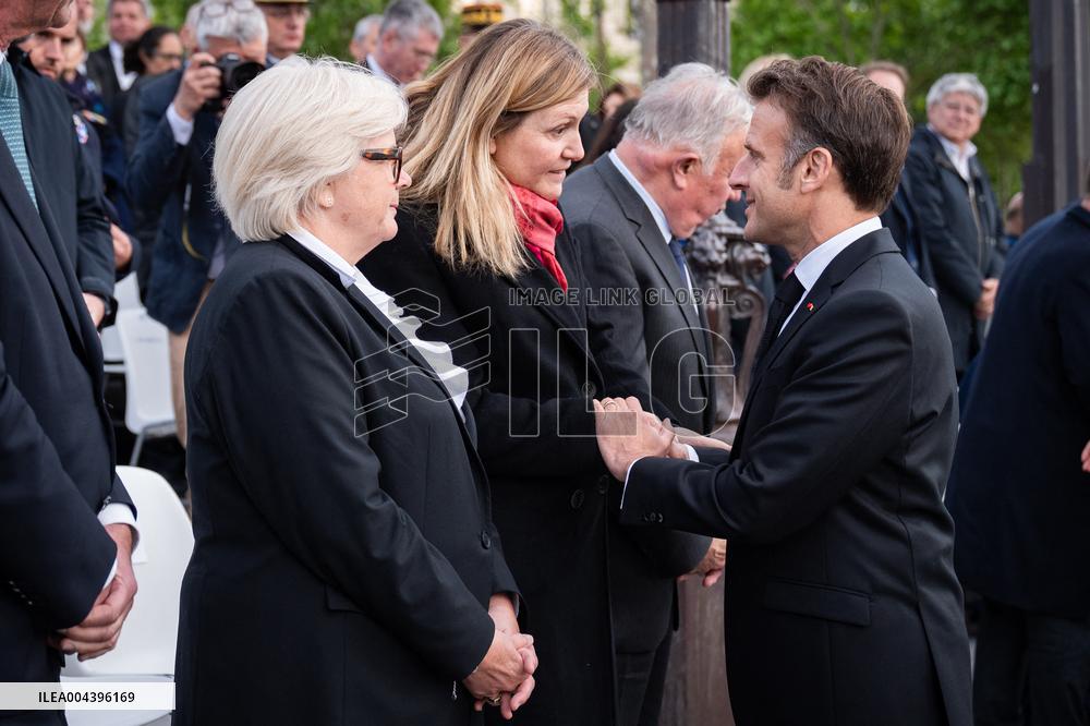 President Macron At Tomb Of The Unknown Soldier Ceremony - Paris