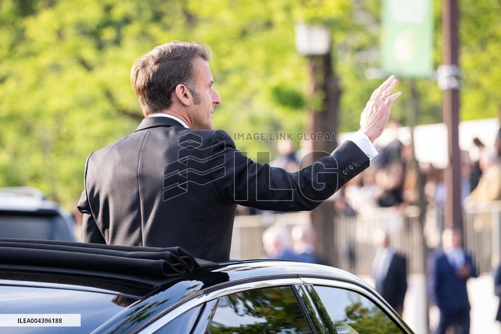 President Macron At Tomb Of The Unknown Soldier Ceremony - Paris