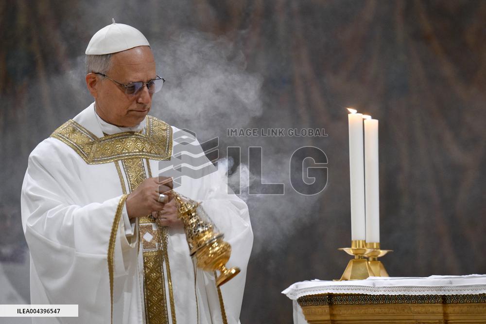 Pope Leo XIV Leads His First Mass At Sistine Chapel - Vatican