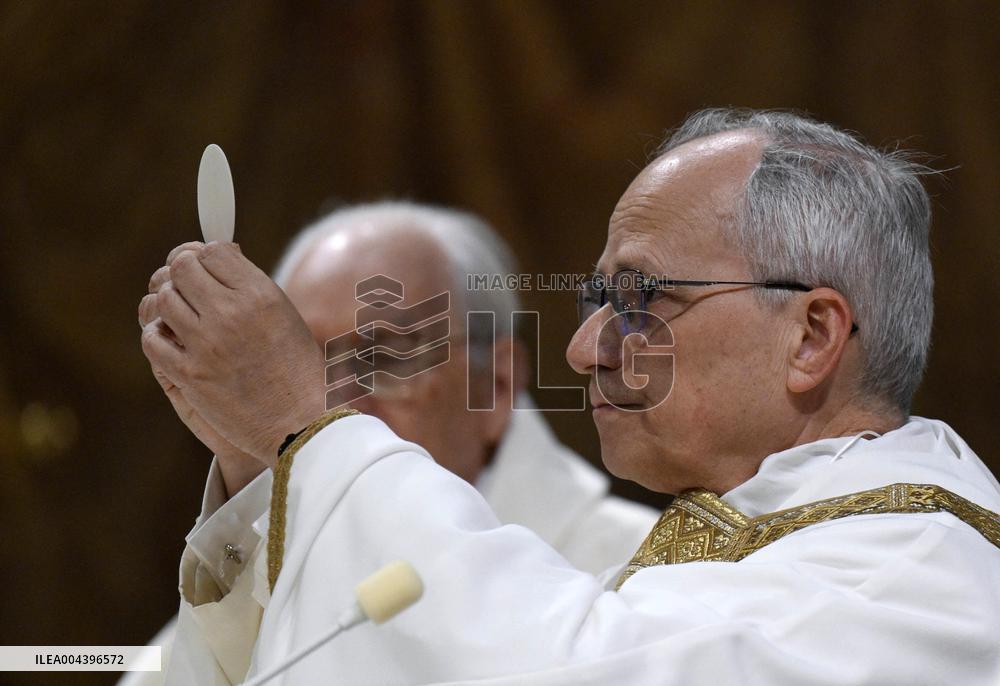 Pope Leo XIV Leads His First Mass At Sistine Chapel - Vatican