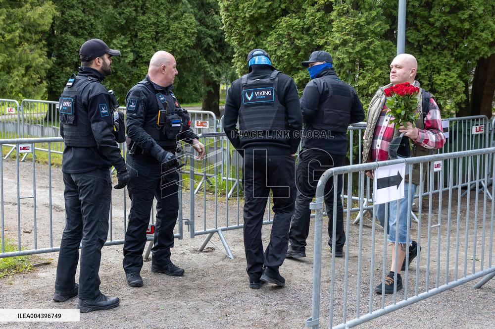 Russians celebrating "Victory Day"