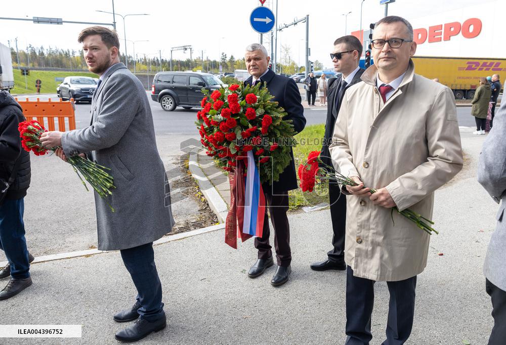 Russians celebrating "Victory Day"