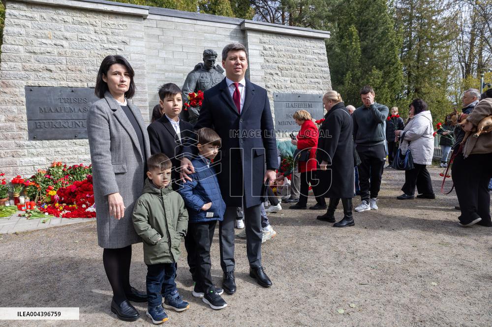 Russians celebrating "Victory Day"