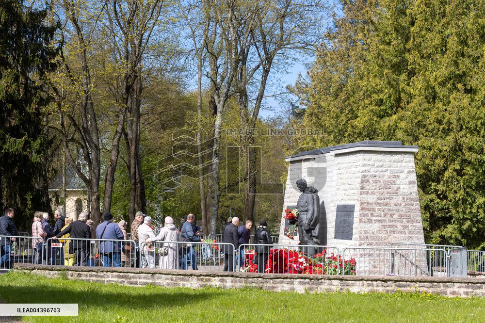 Russians celebrating "Victory Day"