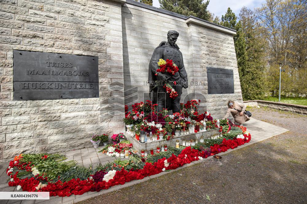 Russians celebrating "Victory Day"