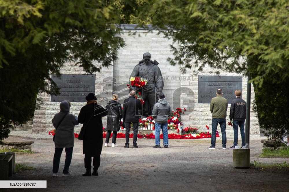 Russians celebrating "Victory Day"
