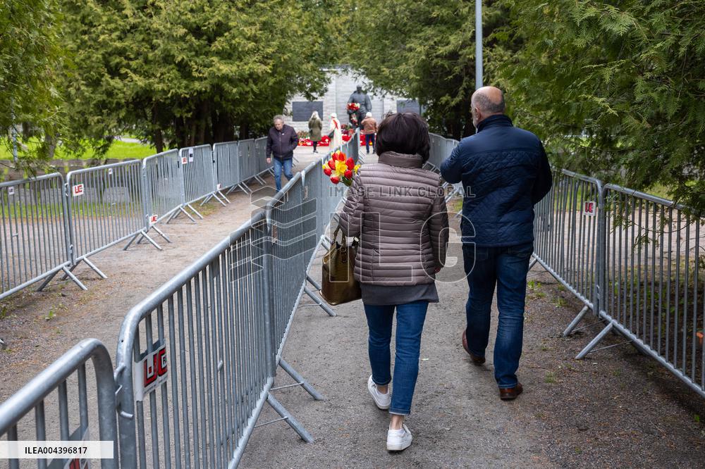 Russians celebrating "Victory Day"