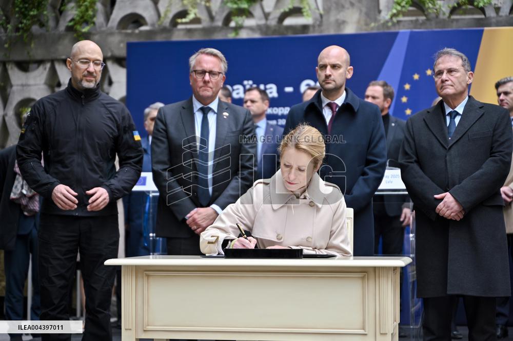 Deal on 2nd tranche of profits from frozen Russian assets for Ukraine inked in Lviv