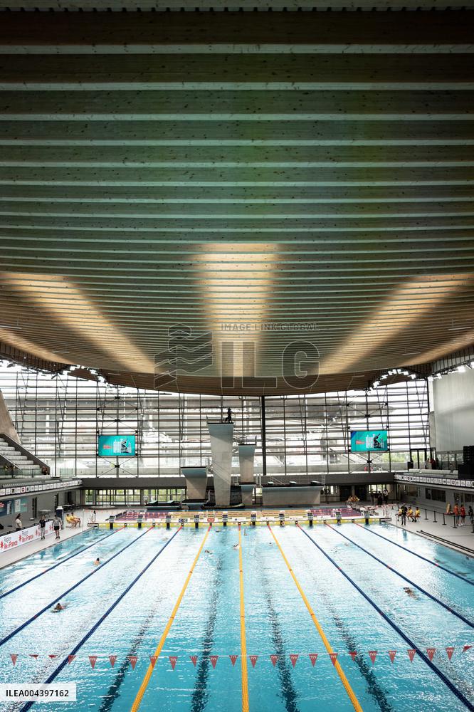 Illustration of the Olympic Aquatic Center - Paris AJ