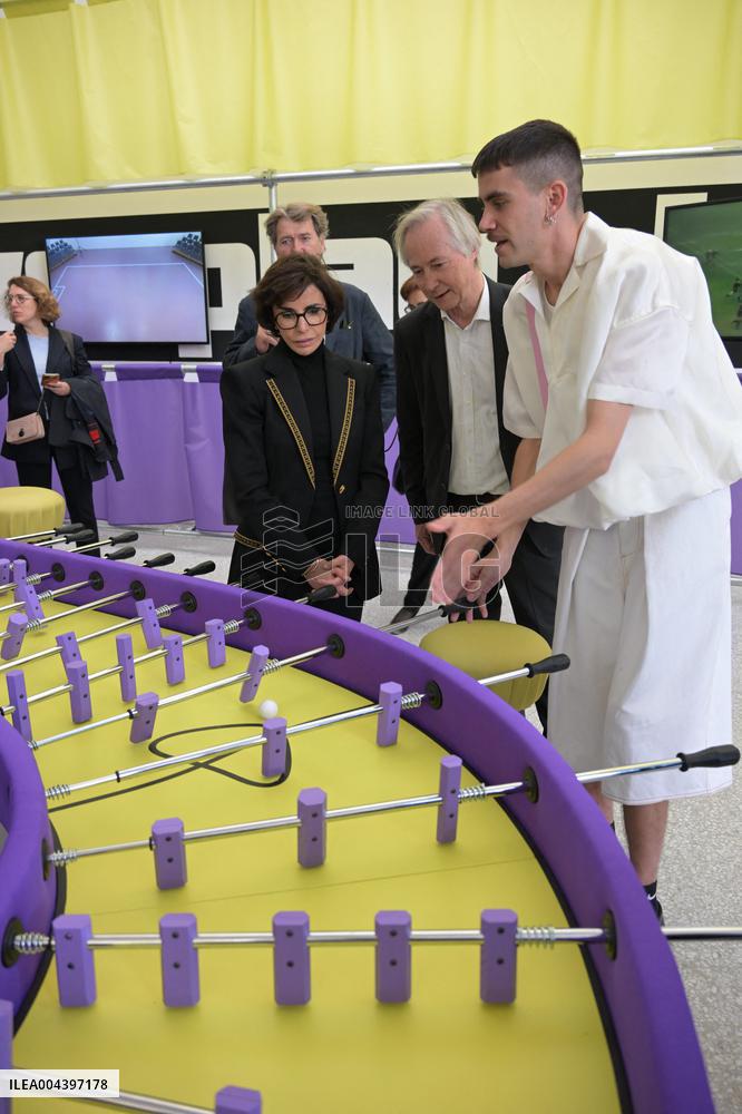 Rachida Dati Visits International Architecture Exhibition - Venise