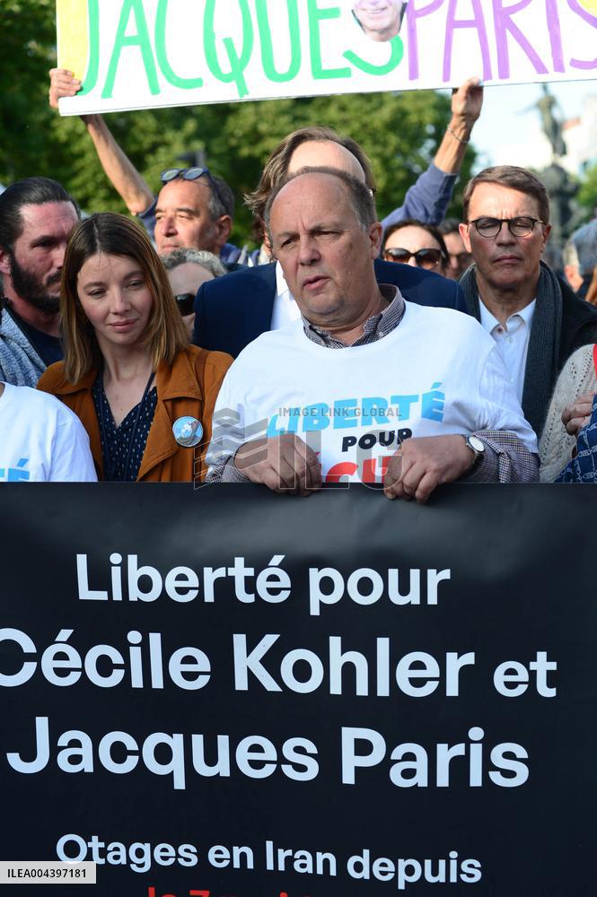 Rally In Support Cecile Kohler And Jacques Paris - Paris