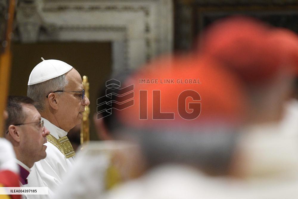 Pope Leo XIV Leads His First Mass At Sistine Chapel - Vatican