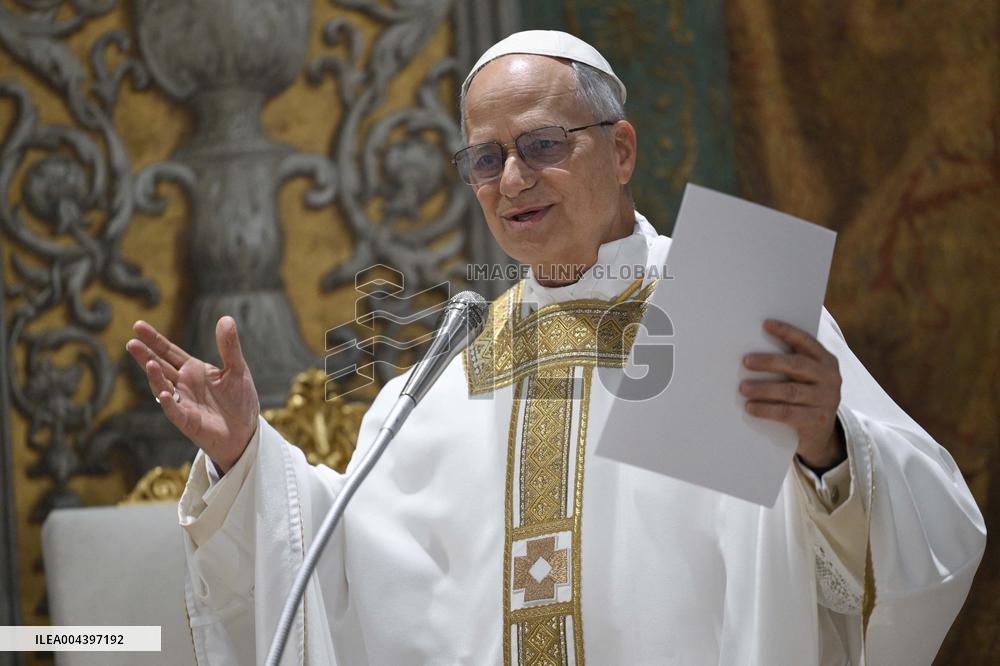 Pope Leo XIV Leads His First Mass At Sistine Chapel - Vatican