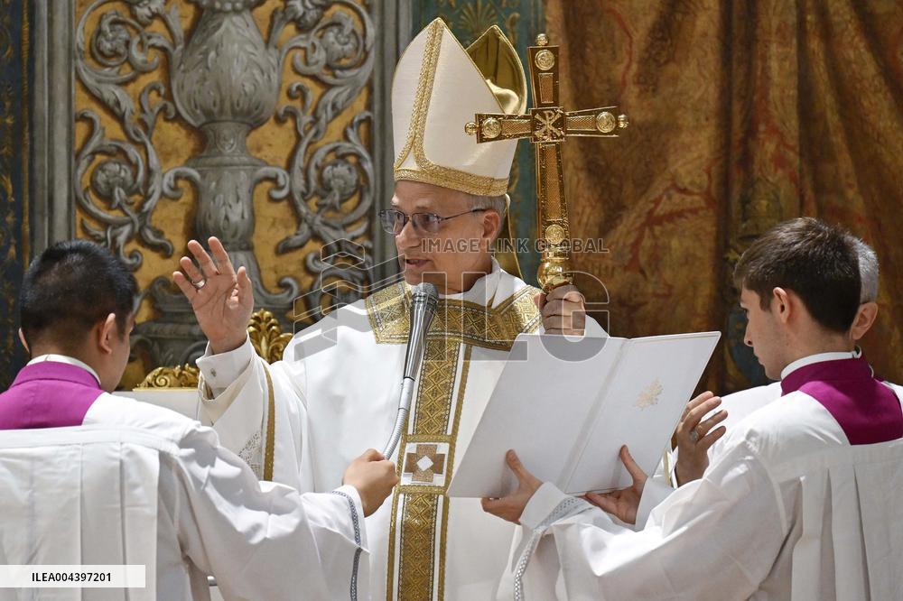 Pope Leo XIV Leads His First Mass At Sistine Chapel - Vatican